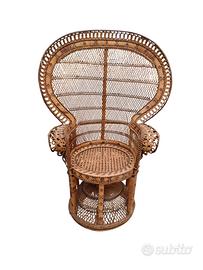 Poltrona Pavone Emmanuel In Vimini