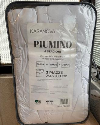 Piumino matrimoniale 4 Stagioni in microfibra