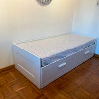 Letto singolo estraibile matrimoniale IKEA BRIMNES