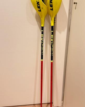 Bastoncini con paramani Leki