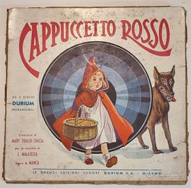 cappuccetto rosso anni '30 Durium Milano