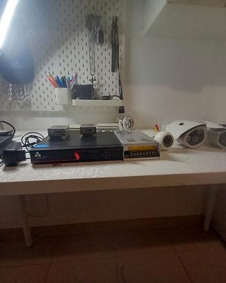 kit sorveglianza  professionale 6 telecamere +DVR