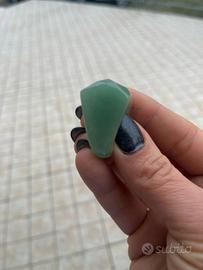 Anello in pietra di giada avventurina