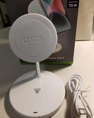 iPhone iPods wireless recharger caricabatteria 2in