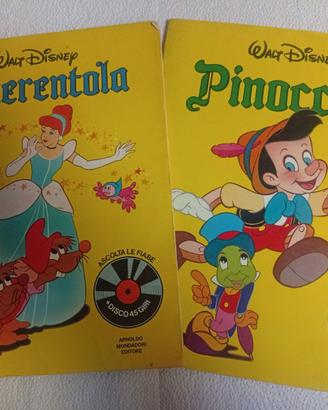Fiabe con 45giri Walt Disney Cenerentola-Pinocchio
