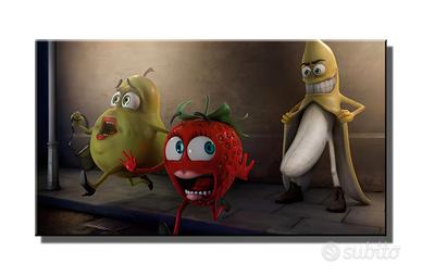 Quadro divertente e provocatorio con frutta