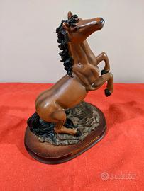 Statua cavallo rampante Collezione Galileo
