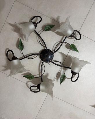 Lampadari ferro battuto