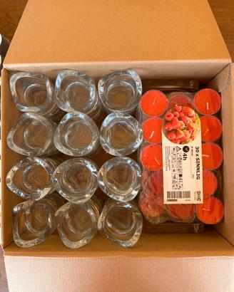 Set candele e porta candele IKEA