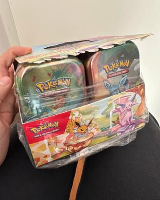 Pokemon mini tin evoluzioni prismatiche art set