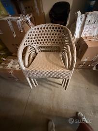 Sedie da giardino in rattan