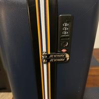 Trolley cabina K-Way rigido blu 55cm TSA