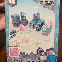 Set Costruzioni Papercraft Animali Minecraft