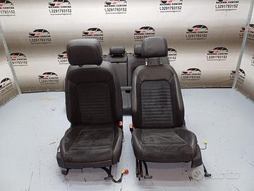 Set sedili in pelle nera \alcantara volkswagen pa