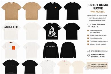 T-shirt uomo premium – varie taglie e modelli
