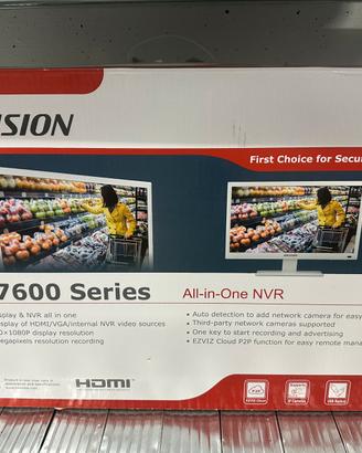 Lcd 22 pollici e nvr all in one hikvision
