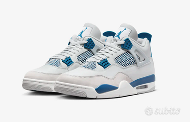 Nike Air Jordan 4 Retro Military Blue 42 New