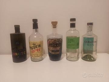Bottiglie Gin Premium da Collezione o uso creativo