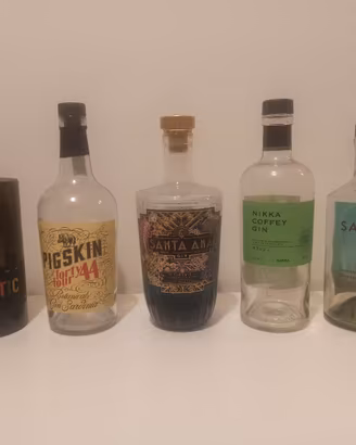 Bottiglie Gin Premium da Collezione o uso creativo