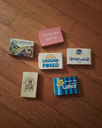 Lotto 6 saponette Mignon Vintage Ex-Jugoslavia
