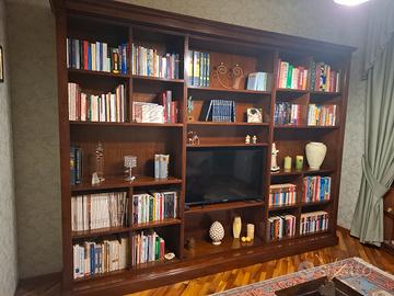 Libreria in legno massello di ciliegio