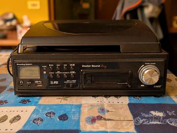 Giradischi/Lettore cassette con convertitore MP3
