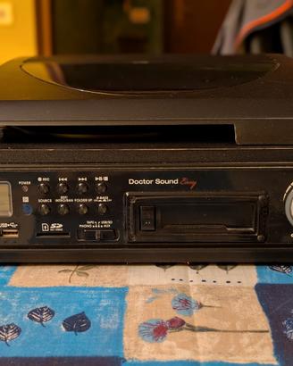 Giradischi/Lettore cassette con convertitore MP3