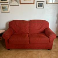 divano due posti rosso bordeaux