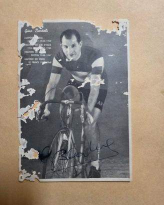 cartolina autografata Bartali 