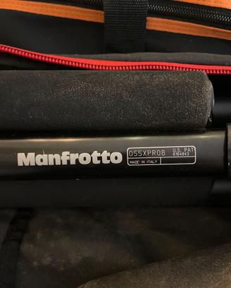 Treppiede Manfrotto 055XPROB in alluminio – Pro
