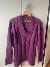 Maglione trecce motivi