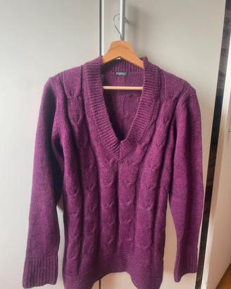 Maglione trecce motivi