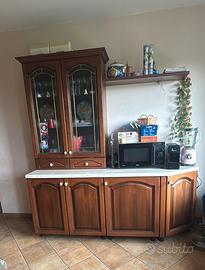Cucina classica componibile forno, fornelli frigo