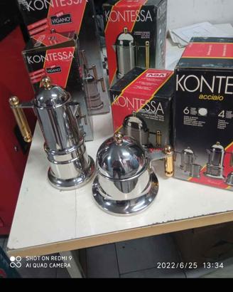 caffettiere moka design lusso italiano kontessa VE