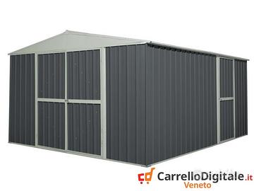 Box prefabbricato acciaio 360x430cm grigio scuro