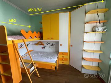 Camera cameretta colorata per bambini / ragazzi