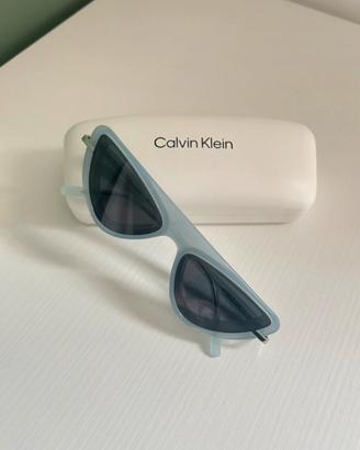 Occhiali Calvin Klein Cat Eye Milky Light Blue