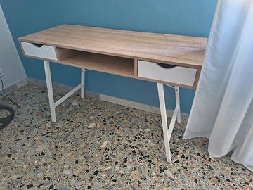 Scrivania 120x48 con cassetti