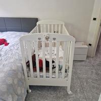 set lettino e fasciatoio con vaschetta da bagno