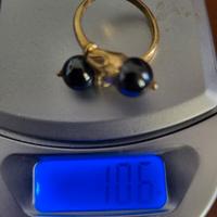 anello piu orecchini oro giallo 750 kf