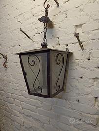 Lampadario - lanterna in ferro.