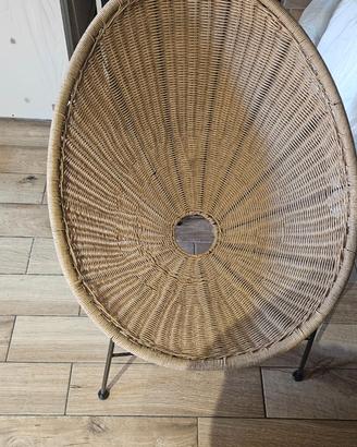 SEDIA STILE ACAPULCO NUOVA MARCA SKLUM IN VIMINI