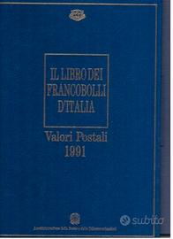 Il Libro dei Francobolli d'Italia anno 1991
