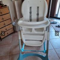 Seggiolone per la pappa, sicuro, regolabile, chiud