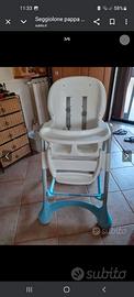 Seggiolone per la pappa, sicuro, regolabile, chiud