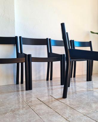 🖤 Set sedie Modernariato Design Anni 70 + REGAL0