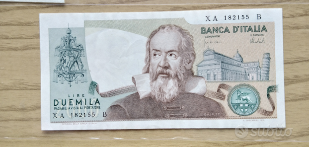 Rarissima 2000 lire Galileo ( Rarità 3) usato  Bari