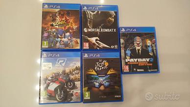 PS4 - Sonic, MKX,  RIDE, Payday2, TourDeFrance2014