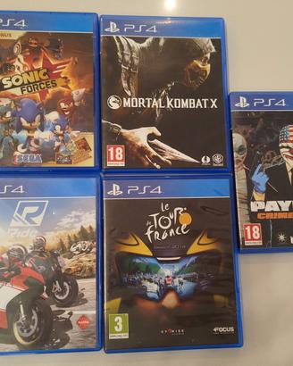 PS4 - Sonic, MKX,  RIDE, Payday2, TourDeFrance2014