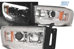 FARI PER DODGE RAM 02-06 CON TUBO LED CROMATO